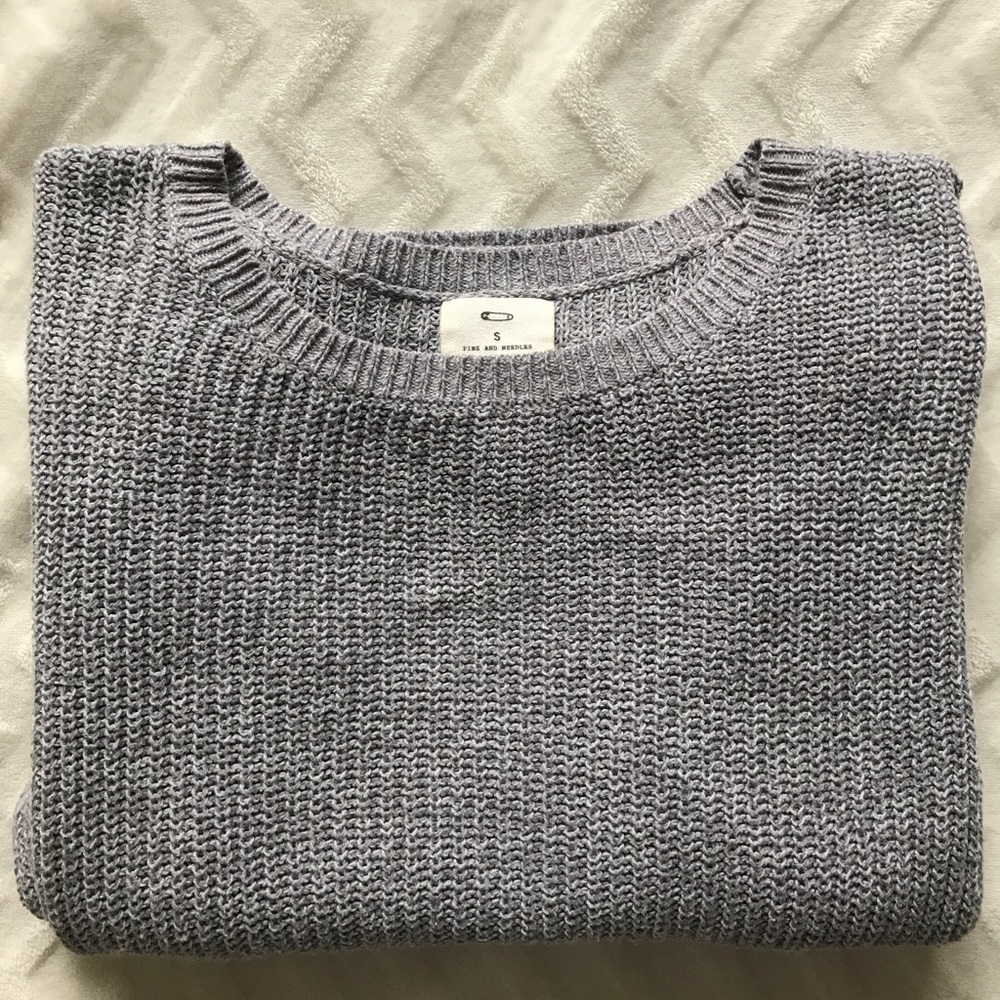 Pins and Needles by Urban Outfitters grey sweater